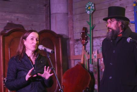 Otvoritev Razstave in pustni podcast 23 Foto Ljubo Vukelič